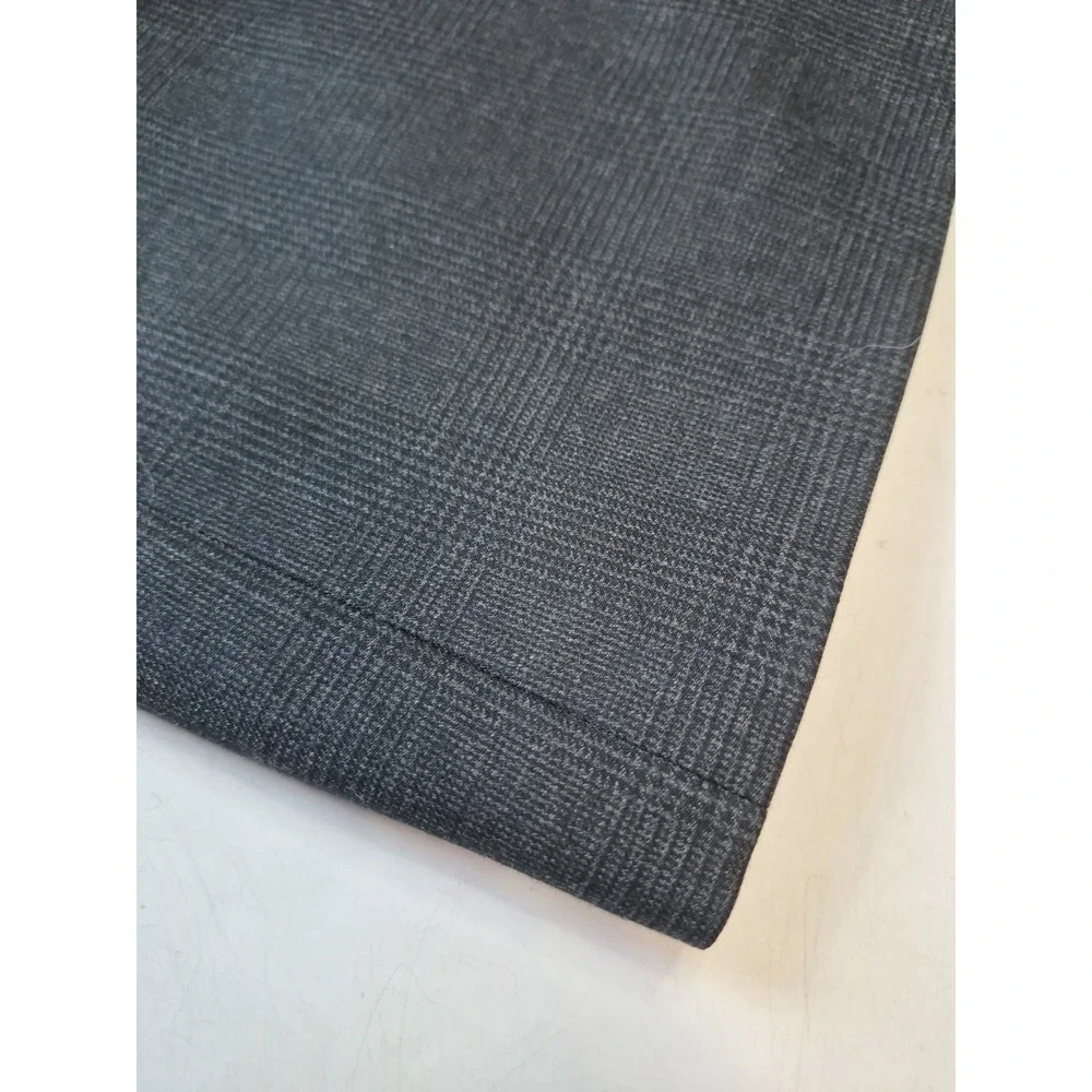 Jones New York Mens 40R Wool Cashmere Sport Coat Gray Plaid 2 Button Blazer USA